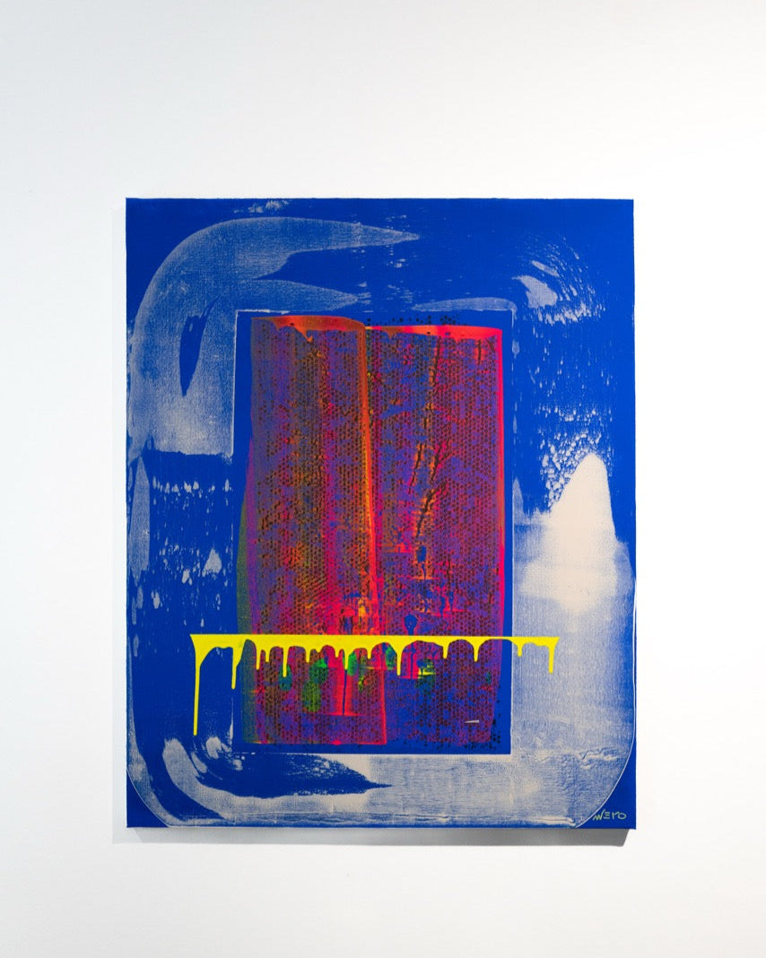 nnero – Peinture abstraite texturée en vinyle | Art contemporain